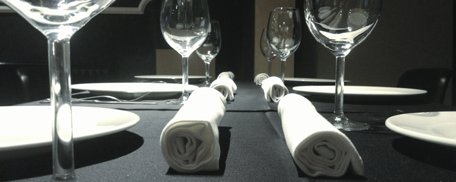 Servilletas limpias en mesa